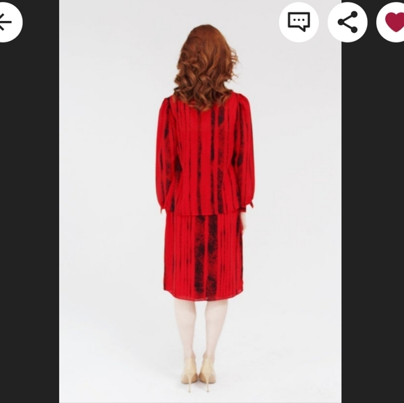 Marjorie Hamilton Red Striped Three Piece Set - Picture 7 of 11